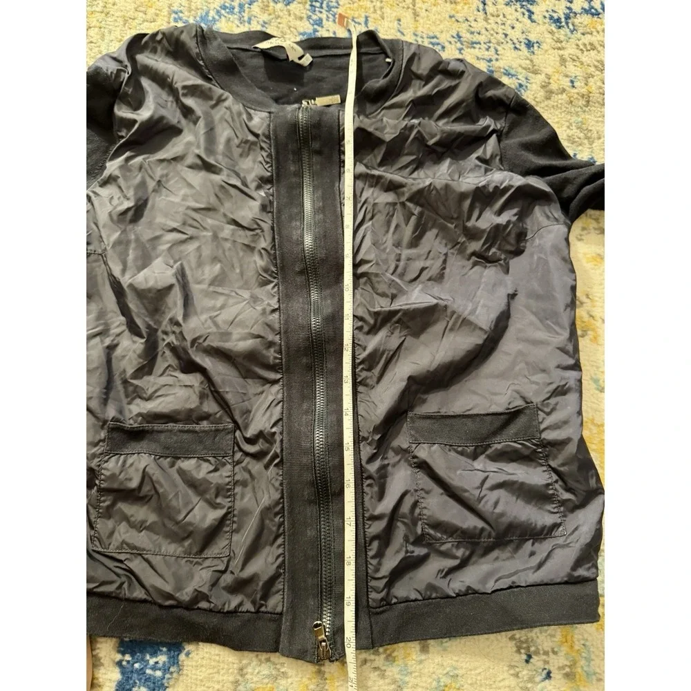 Moncler Bomber Jacket Kids Size L Lightweight Blue Jock Cool Satin Transitional